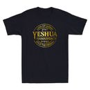 T-shirt uomo Yeshua Hamashiach Gesù il Messia Leone di Giuda Cristiano citazione