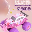 2.4G RC Car Off Road Climbing Crawler Big Wheel Trucks Girls Toy Gifts 2xBattery