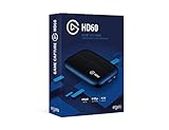 Elgato Game Capture HD60, for Playstation 4, Xbox One and Xbox 360, or Nintendo Switch Gameplay, Full HD 1080p 60fps