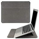 HoYiXi 14'' Funda Estuche Protectora para Portátiles Bolsa con Soporte Compatible con New MacBook Pro 14 2021/ HUAWEI MateBook 14 2021/ HP Chromebook 14'' / 13.5'' Surface Laptop 3 (14 pulgadas, gris)