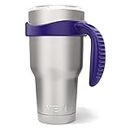 Tumbler Handle 30 OZ for Yeti Rambler Cooler Cup, Sic, Ozark Trail Grip and more Tumbler Mugs - BPA FREE (Purple-CUP NOT INCLUDE )