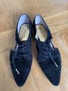 michael kors black suede leather lace up brogue style shoes uk 6