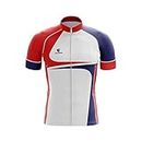 TRIUMPH Men's Polyester Full Printed Bicycling Jersey White Size S