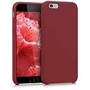kwmobile Case Compatible with Apple iPhone 6 / 6S Case - TPU Silicone Phone Cover with Soft Finish - Maroon Red