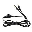 Maxtonser 3.5mm Male to Male Stereo Headphone Audio Extension Cable Cord with Volume Control Black Extension Cord Wire Wear Resist,Data Cable