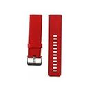 Suitable for Fitbit Blaze Watch Soft Silicone Watch Replacment Strap (Color : Red, Size : Small)