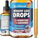 YES NATURALS! Weight Loss Drops - Natural Metabolism Booster & Appetite Suppressant - Made in USA - Diet Drops with L-Arginine & L-Glutamine, 1 Fl Oz