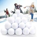 50 Pack Fake Snowballs for Kids - Artificial Snowballs for Kids Indoor Outdoor Snowball Fight Set for Outdoor Parent-Child Throwing Game Party and Winter Christmas Decorations(F/White)