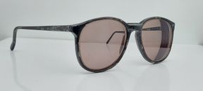 Vintage Eur-Eyes Silver Eagle 111 Marble Black Oval Sunglasses FRAMES ONLY USA
