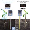 Herramienta de agricultura de jardín medidor de humedad con función de prueba de pH de suelo ligero analógico 3 en 1