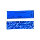 TamperSeals Group - 100pcs Non Transfer Tamper Proof Security Warranty "VoidOpen" Labels/Stickers/Seals for The Reusable Package or Expensive Surface (Blue, 1 x 3.35 inches, Serial Numbers)
