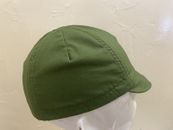 CYCLING CAP  4 PANELS COLOR OLIVE HANDMADE IN USA