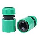 Lukzer 2PC Home Garden Water Hose Tap Pipe Connector Universal Faucet Adapter Repair Jointer Fast Fitting (Random Color)