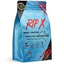 Rip X Whey Protein Isolate/Concentrate Powder Chocolate Lean Pure Grass-Fed - 1KG Sports Fitness Gym Shake for Workout Energy