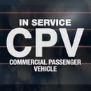 CPV COMMERCIAL PASSENGER VEHICLE IN SERVICE 150mm Sticker exterior decal