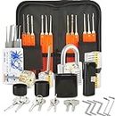  39 Professional Home Multitools Accessories Set,Stainless Steel Waterproofing Padlocks with Key Practice Kit,for Home Improvement, and Outdoor Picks Toolbox