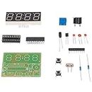 Yctze Digital Clock Kits Electrical Project Abs Digital Clock Kits 4 Digit Electronic Soldering Clocks Kit With Second Function For Schools Kit Pendule Électronique
