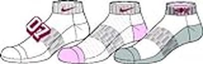 Nike Girl's Synthetic Socks (Pack of 3) (SX4401-918_Mltclr_Misc)