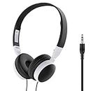 RVUEM Over Ear Headphone Studio Wired Bass Headsets Foldable Lightweight 3.5mm HiFi Audio Bass Headset Gaming Headphone for Phone Tablet-Black