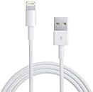 Eightiz Fast Phone Charging Cable & Data Sync USB Cable Compatible for iPhone 13, 12,11, X, 8, 7, 6, 5, iPad Air, Pro, Mini & iOS Devices - White