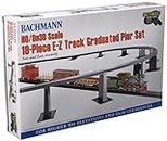 Bachmann Trains 44595 Trains 18 PC Graduated PIER Set-for Use with HO or On30 Scale E-Z Track, White