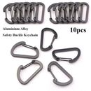 10pcs Equipment Climbing Button Safety Alloy Carabiner  Outdoor Sports