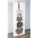 J&V Textiles Over The Door Purse Organizer for Wall or Closet | New Clips | Holds Up to 8 Bags Metal in Gray | 79 H x 4 W x 3 D in | Wayfair 13908