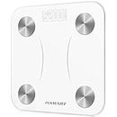 Bluetooth Body Fat Scale, INSMART Bathroom Smart Digital Weight Scale Composition Monitor for Body Weight, Fat, BMI, Water, BMR, Muscle Mass with Smartphone APP, Fitness(396Lb/180Kg)