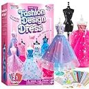 Klever Kits 400+PCS Fashion Design Crafts for Kids Art and Crafts Toy DIY Sewing Crafts with 3 Mannequins for Girls Aged 8-12, Birthday Christmas Gifts