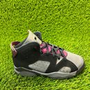 Nike Air Jordan 6 Retro Girls Size 1Y Gray Athletic Shoes Sneakers 384666-063