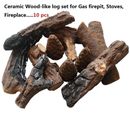  Ignis Gas Fireplaces,stoves,firepits 10 Small Pcs Ceramic Wood-like fiber Logs