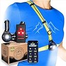 AVANTO PRO Chest Light, Original, USB-C Rechargeable, Running Lights for Runners, 500lm Adjustable Beam, 3-5h Use Time, Running Headlamp Flashlights, Walking Lights for Night Walking, Yellow