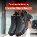 Boots Men's Safety ShoeS Work Boots Waterproof and Oil Resistant Composite Toe 9