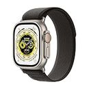 Apple Watch Ultra [GPS + Cellular 49 mm] smart watch w/Rugged Titanium Case & Black/Grey Trail Loop - M/L Fitness Tracker, Precision GPS, Action Button, Extra-Long BatteryLife, Brighter Retina Display