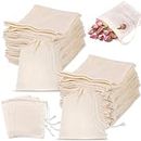 Breezy Blends Drawstring Muslin Bag Coin Pouch Herb Bag Pouch for Wedding Party Jewellery Bag Gift wrap Pack Bag Party gift packing Surprise gift pack (3x5) Inches): 20 Pcs