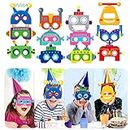 JeVenis Robot Party Supplies Robot Party Favours Robot Eye Mask Robot Costume Accessories Robot Birthday Party Decoration Robot Headband Robot