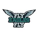 Siam Accs Rugby-Fans Philadelphia Fly Eagles Logo Patch Stickerei (schwarz) American Football Fan Favorite Team zum Aufbügeln oder Aufnähen