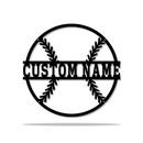 Personalized Baseball Metal Signs, Custom Baseball Wall Decor, Sport Gifts
