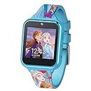 Accutime Kids Disney Frozen Anna Elsa Turquoise Educational Touchscreen Smart Watch Toy for Girls, Boys, Toddlers - Selfie Cam, Learning Games, Alarm, Calculator, Pedometer & More (Model: FZN4587AZ)