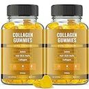 Collagen Gummies by Dr Emy's. Gummy Vitamin for Women & Men, Hair, Skin, Nails, Joint Supplement. Anti-Aging Collagen Gummy Supplements. Strengthen Hair, Skin and Nails. Gelatin-Free. 60 ct Each. (2)