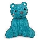 Petface (Little Petface) Teddy Bear, Latex Chew Dog Toy, Blue