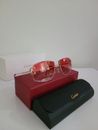 Cartier Diamond Cut Type C Red Lense Glasses