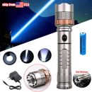 Brightest 2500000LM Police Tactical Flashlight Rechargeable High Power Led Torch