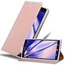 Cadorabo Book Case Compatible with Nokia Lumia 1520 in Classy ROSÉ Gold - with Magnetic Closure, Stand Function and Card Slot - Wallet Etui Cover Pouch PU Leather Flip