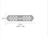 Art Deco Brooch Bridal geometric rectangle pin sash crystal rhinestone Gatsby