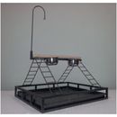 Brand New Bird Parrot Playpen Gym Toy Feeder Stand with 2 Cups * ED807