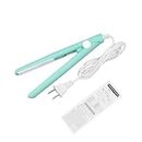 2 in 1 Hair Straightener, Tourmaline Ceramic Smart Constant Temperature Mini Hair Straightener Hairstyling Iron Heating Curler for Home or Salon (Green)