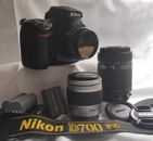 Nikon D700 12,1 MP SLR-Digitalkamera mit 3 Fotoobjektiven und...