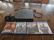 Sony PlayStation 4 Slim 1TB Console Bundle With Controller And 4 Games