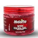 NutriPro Wine Face Gel 300gm, Antioxidant, Hydrating, and Skin-Renewing, Suitable for All Skin Types